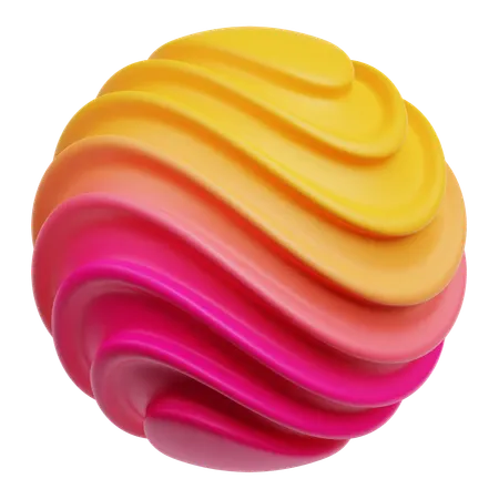 Cercle abstrait  3D Icon