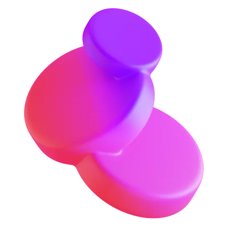 Forme de dégradé abstrait cercle  3D Icon