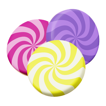 Bonbons ronds  3D Icon