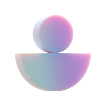 Cercle équilibré  3D Icon