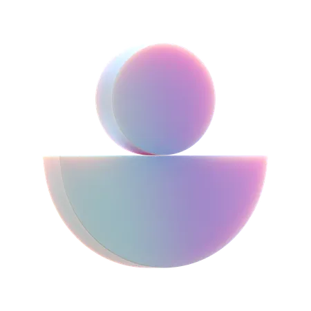 Cercle équilibré  3D Icon