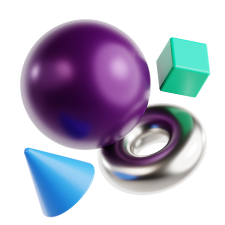 Forme abstraite de cercle  3D Icon