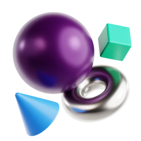 Forme abstraite de cercle  3D Icon