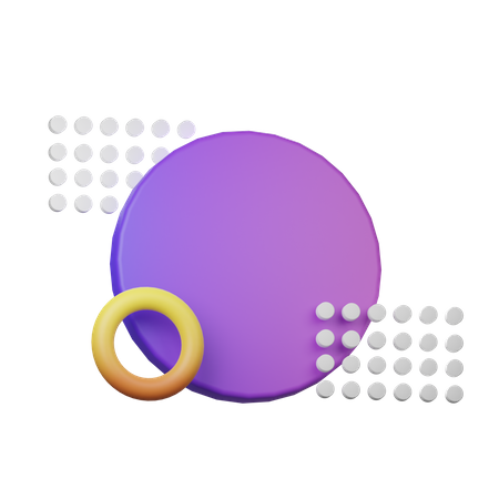 Cercle de memphis  3D Icon