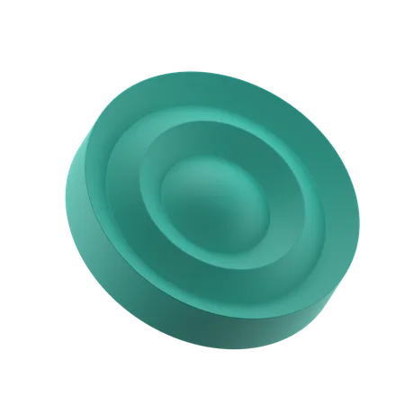 Cercle ondulé  3D Icon