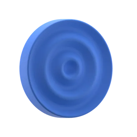Cercle ondulé 2  3D Icon