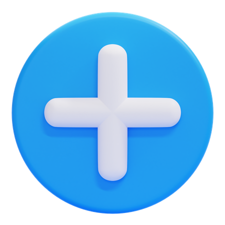 Cercle Plus  3D Icon