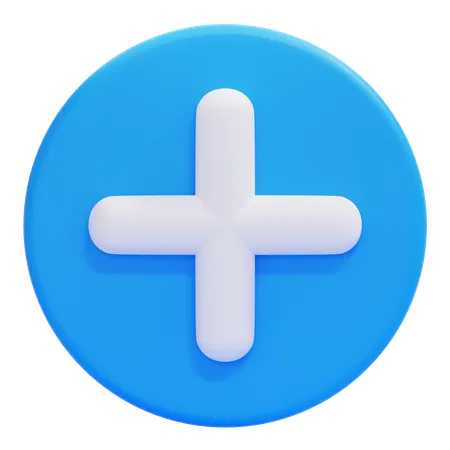 Cercle Plus  3D Icon