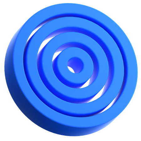 Cible de point de cercle  3D Icon