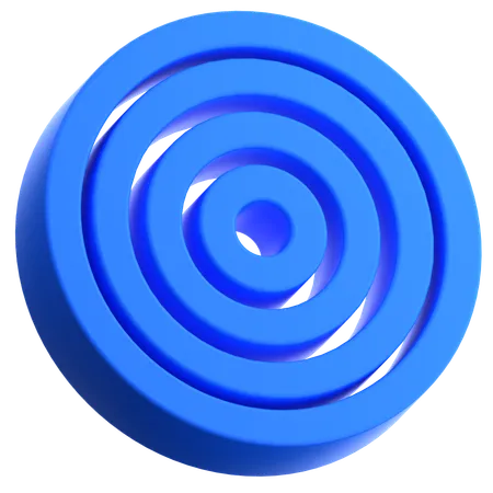 Cible de point de cercle  3D Icon