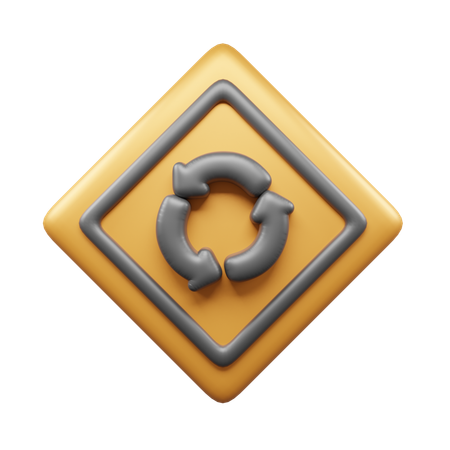 Route circulaire  3D Icon