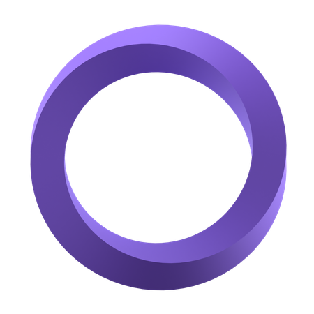 Cercle tordu  3D Icon