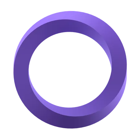 Cercle tordu  3D Icon