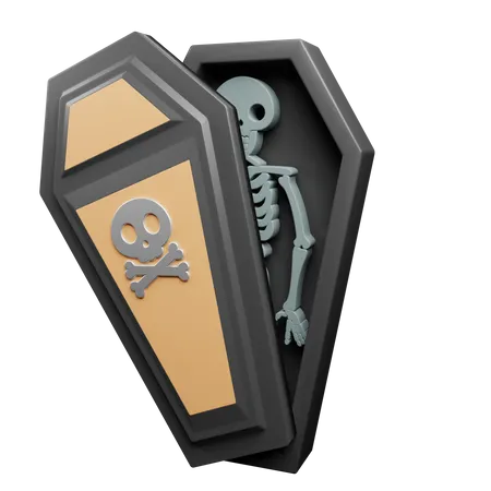 Cercueil de la mort  3D Illustration