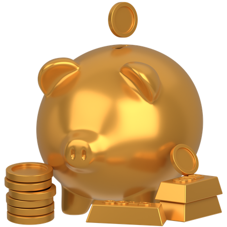 Oro de cerdito  3D Icon