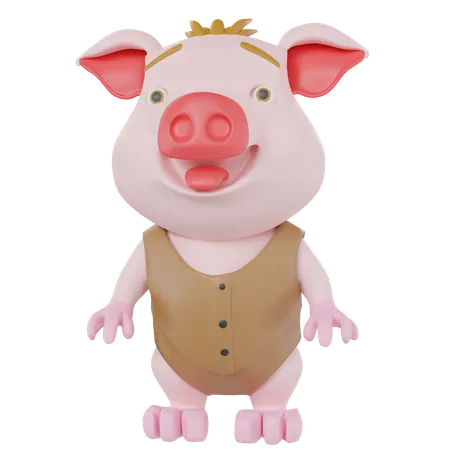 Cerdo  3D Icon
