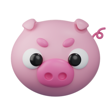 Cerdo  3D Icon