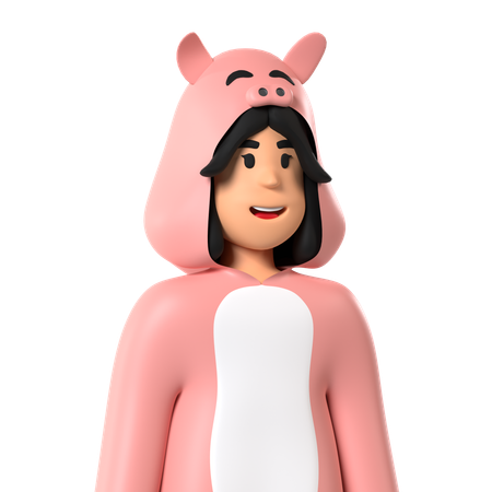 Cerdo  3D Icon