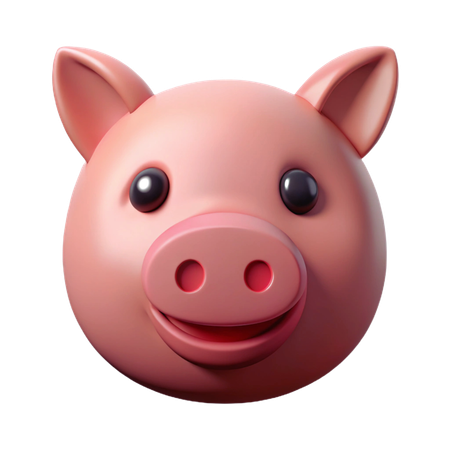 Cerdo  3D Icon