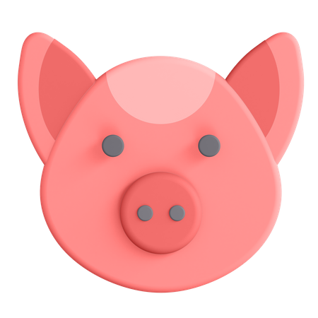 Cerdo  3D Icon