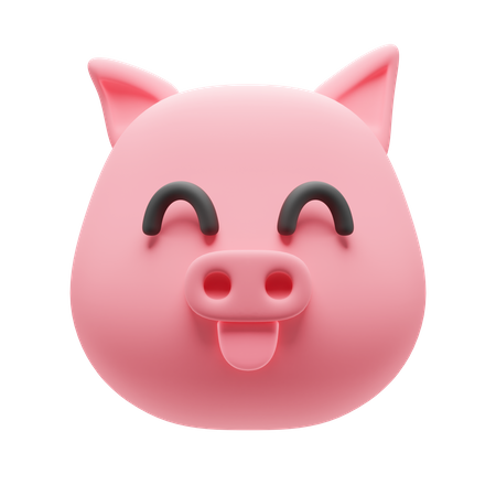 Cerdo  3D Icon