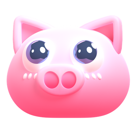 Cerdo  3D Icon