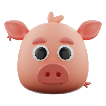 Cerdo  3D Icon