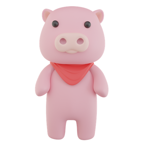 Cerdo  3D Icon