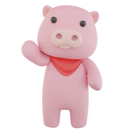 Cerdo  3D Icon