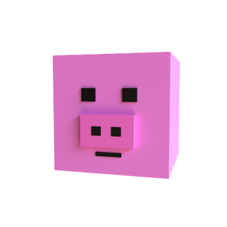 Cerdo  3D Icon