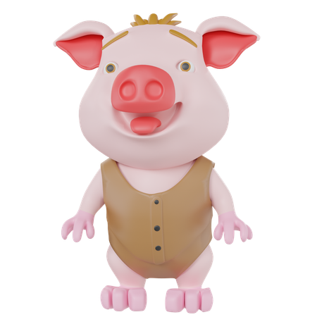 Cerdo  3D Icon