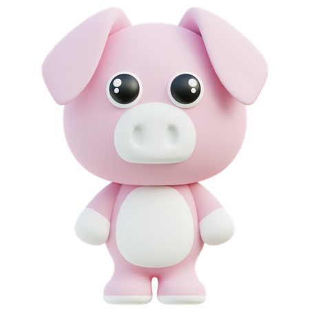 Cerdo  3D Icon
