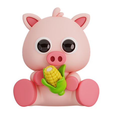 Cerdo  3D Icon