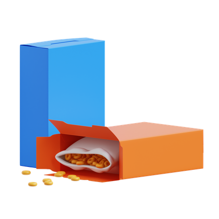 Cereal Box  3D Icon