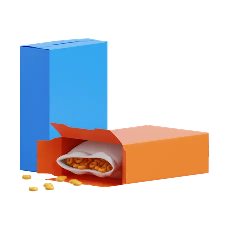 Cereal Box  3D Icon