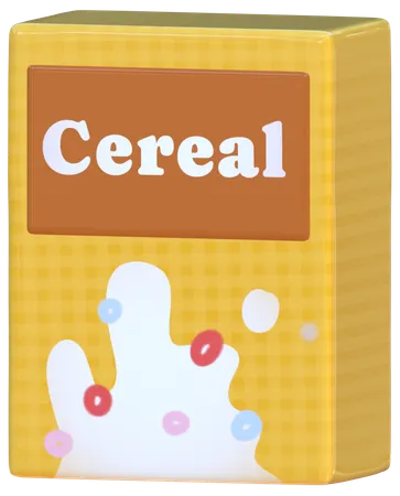 Cereal Box  3D Icon