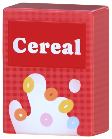 Cereal Box  3D Icon