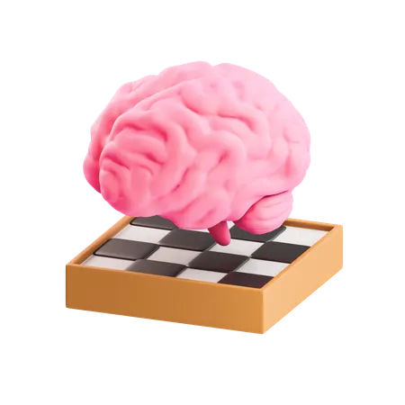 Cerebro de ajedrez  3D Icon