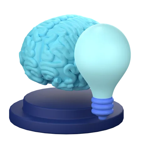 Cerebro creativo  3D Illustration