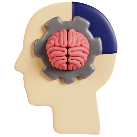 Cerebro humanoide ai  3D Icon