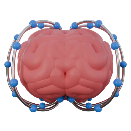 Cerebro inteligente  3D Icon