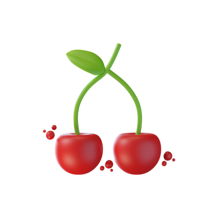 Cereja  3D Icon