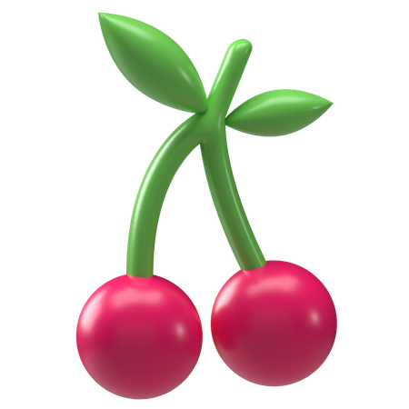 Cerejas  3D Icon
