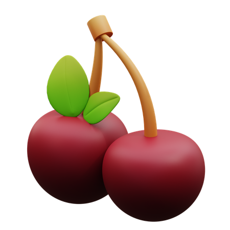 Cereza  3D Icon