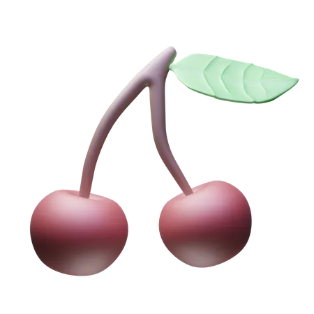 Cereza  3D Icon