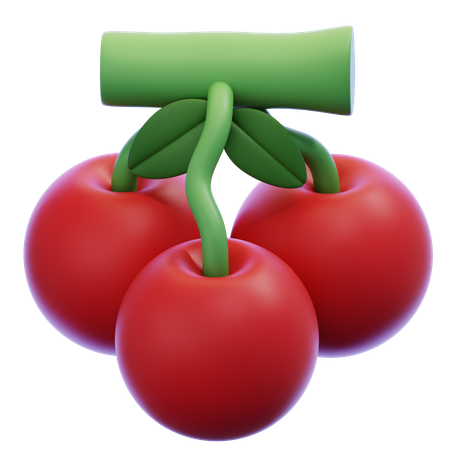 Cereza  3D Icon