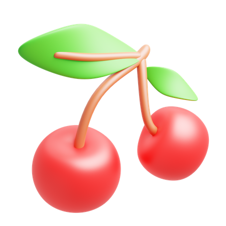 Cereza  3D Icon