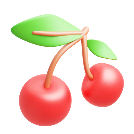 Cereza  3D Icon