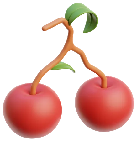 Cereza  3D Icon