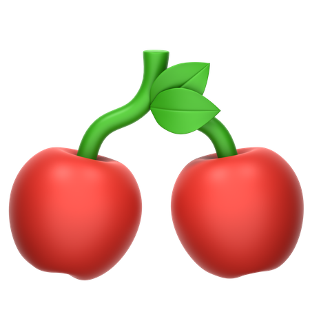 Cereza  3D Icon